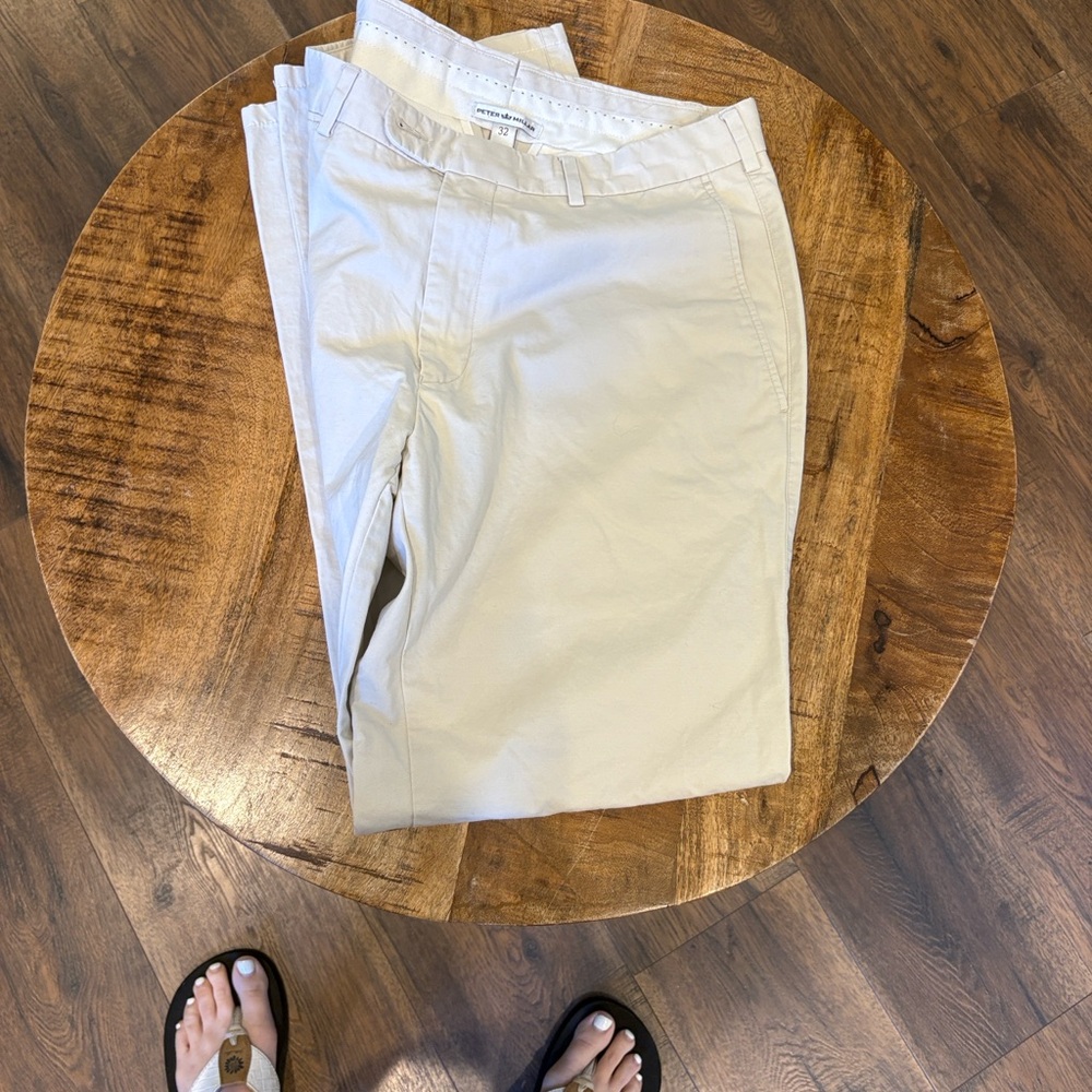 Peter Millar Cream Chinos - Picture 2 of 5